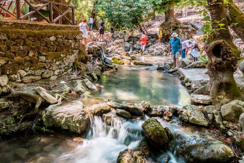 Seven Springs hidden lake in Rhodes